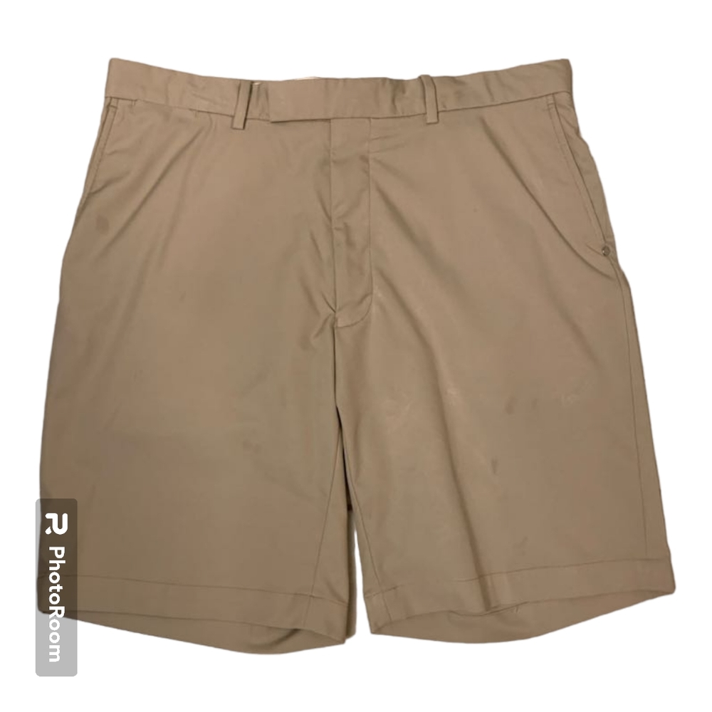 Polo Golf Ralph Lauren Performance Dri Fitting Golf Shorts Tan Mens Size 36